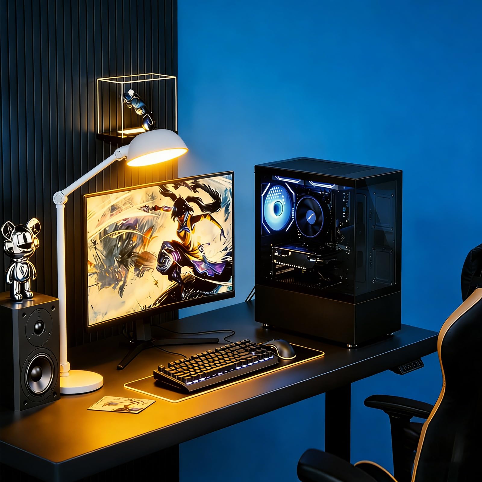 Prebuilt Desktop Gaming PC | Ryzen 5 6Cores 3.6G Up to 4.1G | 16G DDR4 RAM | 512G SSD | RX560 4G Graphics Card | WiFi 6 | Game Computer Tower Black - 5