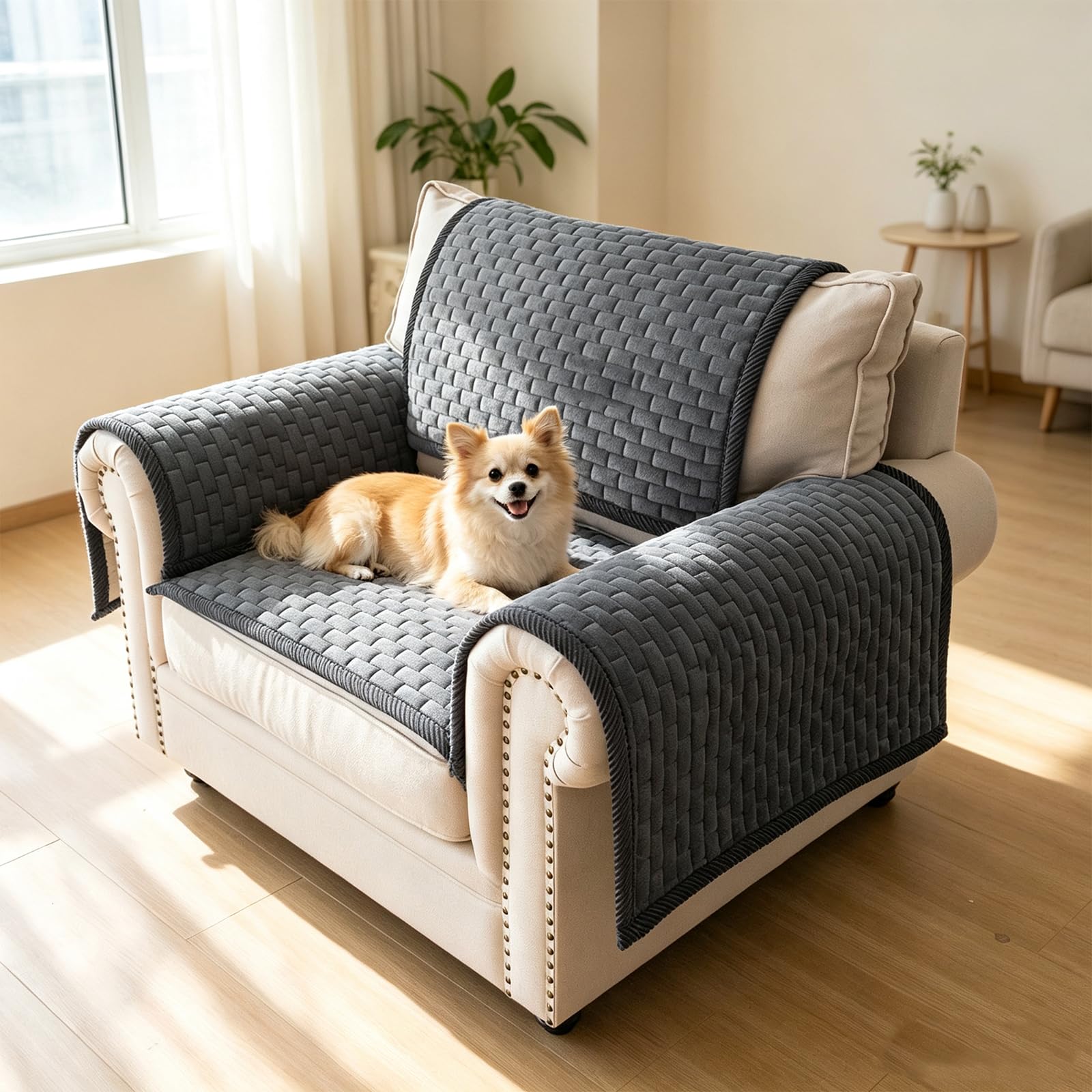 PJLZJFBY Couch Covers for Dogs Washable, Non Slip Dog Couch Cover Protector