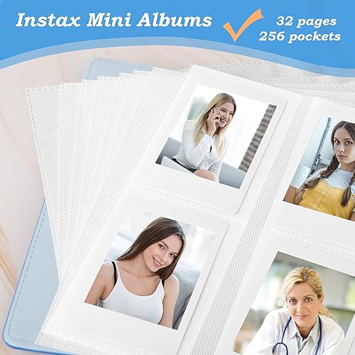 Miniatura 4 de Mini álbum de fotos de 256 bolsillos, se adapta a Fujifilm Instax Mini 12 11 40 9 Evo, Polaroid Snap PIC-300, Kodak Mini película de 3 pulgadas,