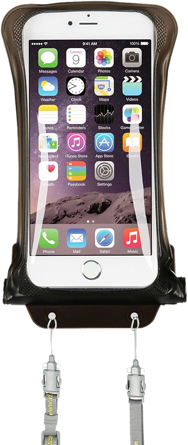 AquaVault 100% Waterproof Floating Smart Phone Case & Money Pouch – Fits All Phones – Made from Premium Heavy Duty PVC for Added Drop Protection – Includes Adjustable Neck Strap. Black AquaVault 100% Waterproof Floating Smart Phone Case & Money Pouch – Fits All Phones – Made from Premium Heavy Duty PVC for Added Drop Protection – Includes Adjustable Neck Strap. Black