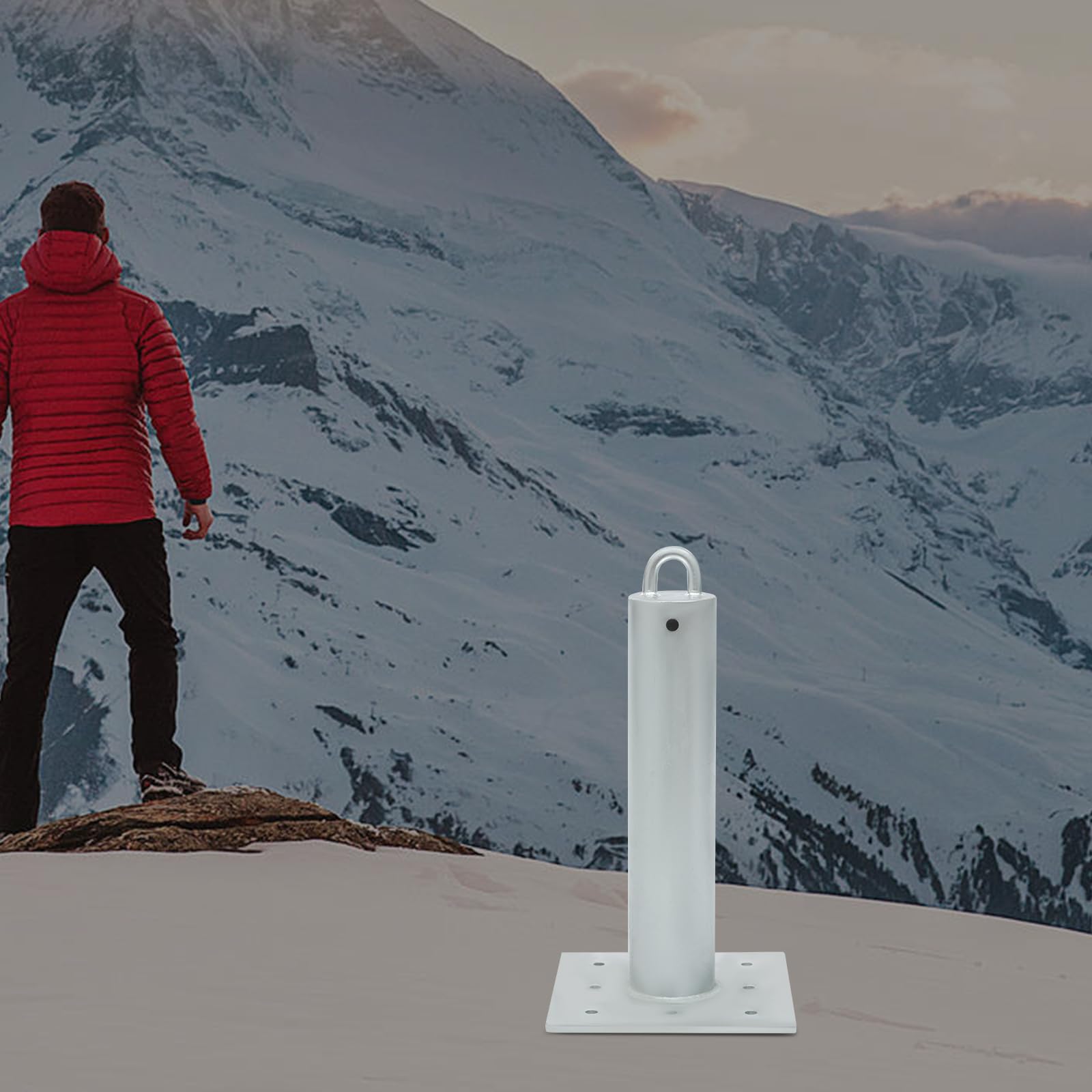 Roof Anchor, Concrete Anchor for Exterior & Indoor Use, 5000 lbs Breaking Strength, Galvanized Iron, Safety Anchor for Aerial Work, Construction, & Machinery