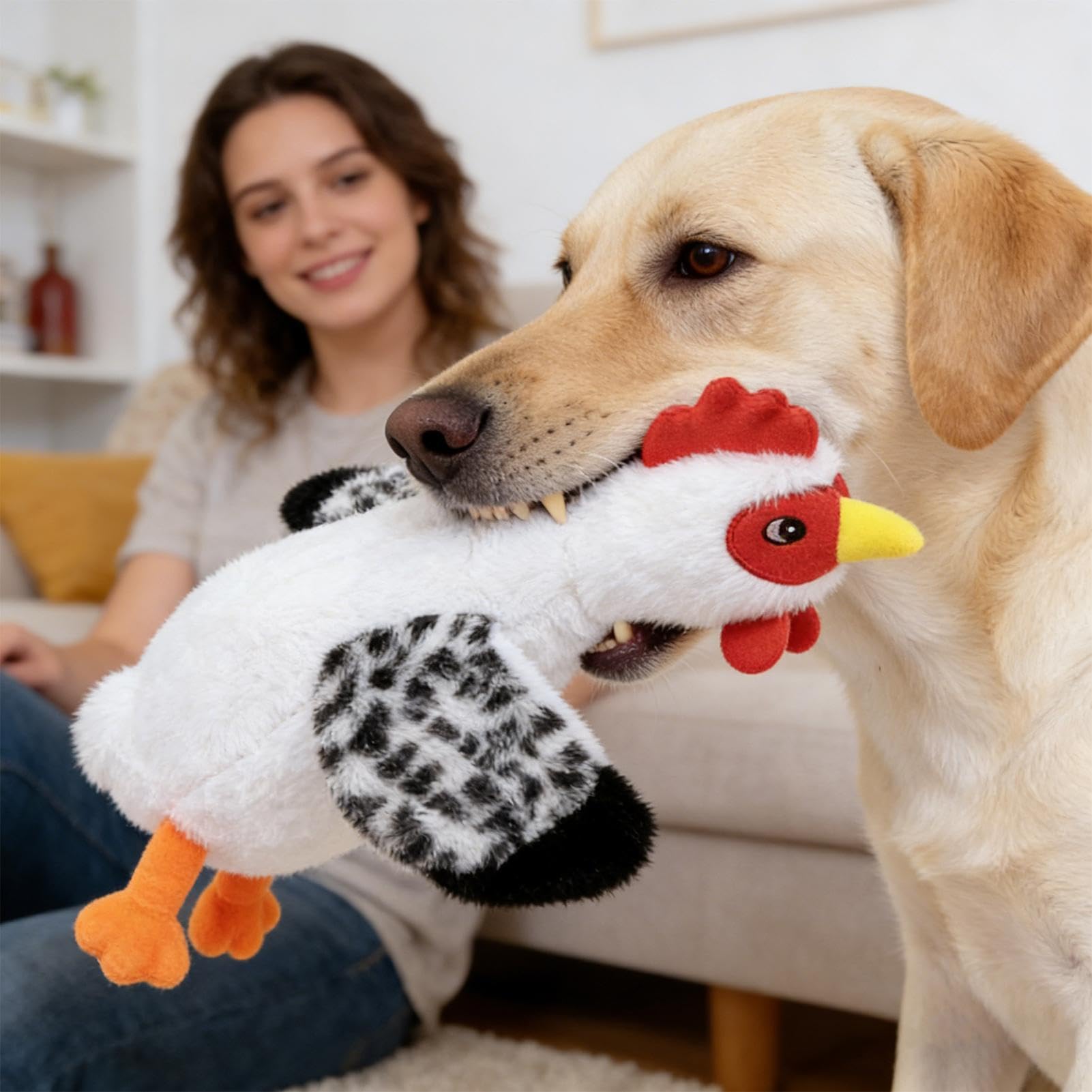 Juguetes de Peluche para Perros Juguetes interactivos con sonido crujiente | Juguete de Dentición con Sonido Para Cachorros Pequeños Medianos Grandes en Casa Viajes Exterior