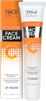 Face Facts Vitamin C Face Cream | Antioxidant-rich Vitamin C + Glycerin | Hydrate + Brighten skin | Vegan | 50ml