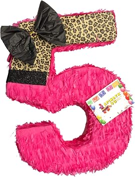 APINATA4U Number Five Cheetah Print