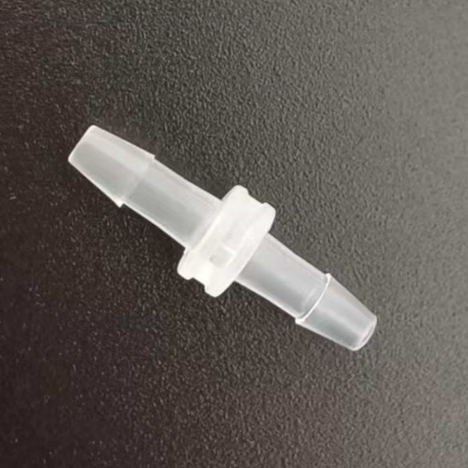 Paquete de 50 conectores púas rectas iguales reutilizables PP transparente, accesorios manguera for maquinaria alimentos laboratorio(2.4mm 3/32inch)