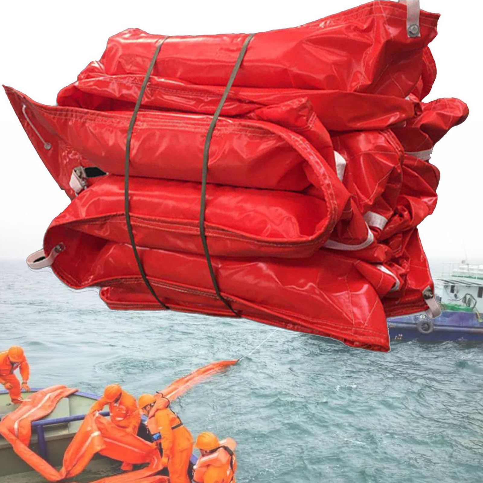 LYDBMYT Oil Containment Boom for Spill Control and Debris Management in Marine Environments, Rivers, and Ports