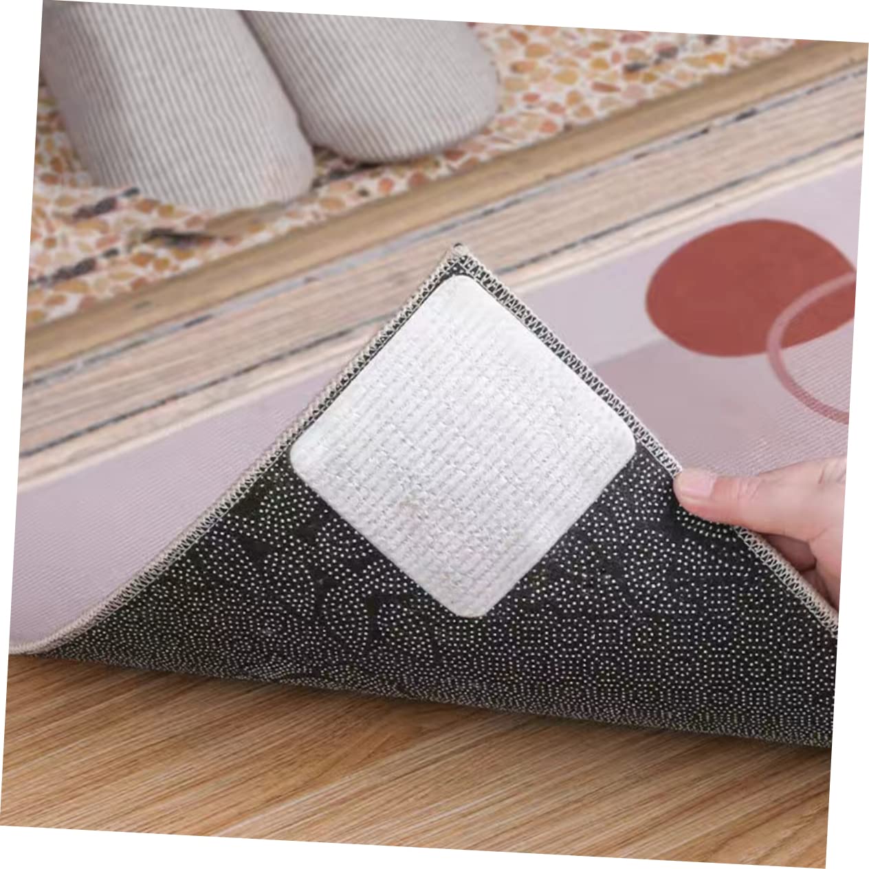 Alipis 20pièces Ruban Antidérapant pour Tapis Autocollants Adhésifs Anti- pour Cuisine Et Maison Fixation De Tapis Sécurisée pour Personnes Âgées