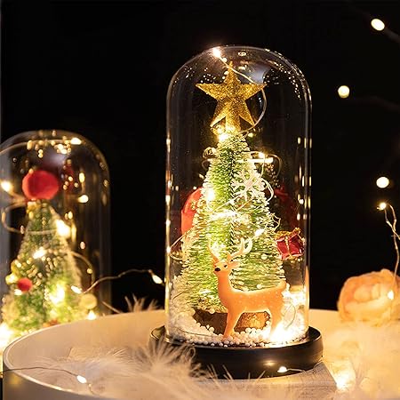 Amazon Co Jp クリスマスツリー クリスマス飾り Banglede クリスマスプレゼント 卓上 おしゃれ キラキラ 雰囲気満々 暖かい 簡単な組立品 飾り おもちゃ 部屋 商店 おもちゃ