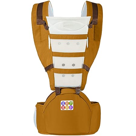 BeyBee 3 in 1 Hip Seat Baby Carrier for Girls, Beige