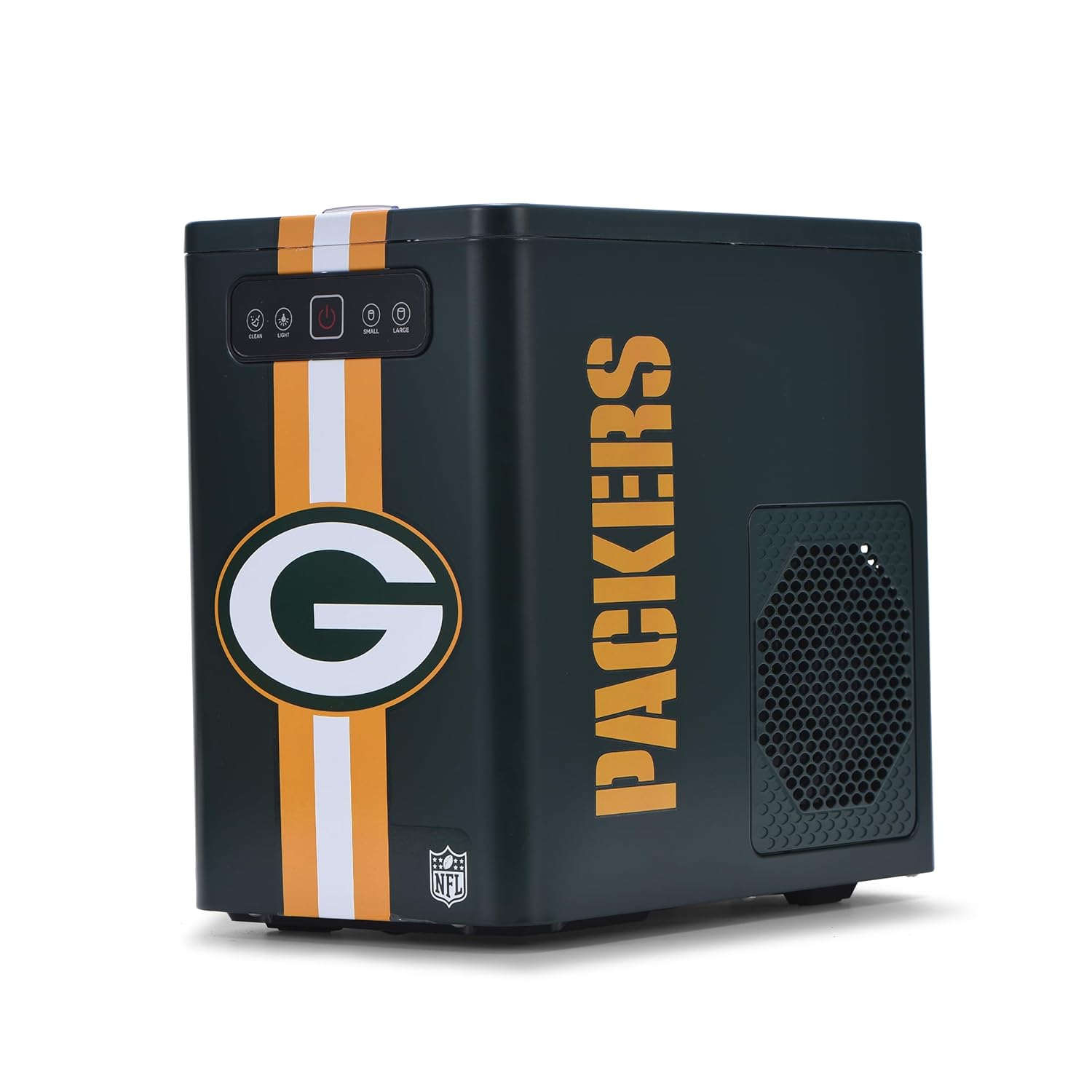 Ukonic NFL Green Bay Packers Countertop Ice Maker Machine – Dark Green Portable Bullet Ice Maker for Home, Garage, Dorm, Fan Cave – Fast Ice Production for Game Day Parties