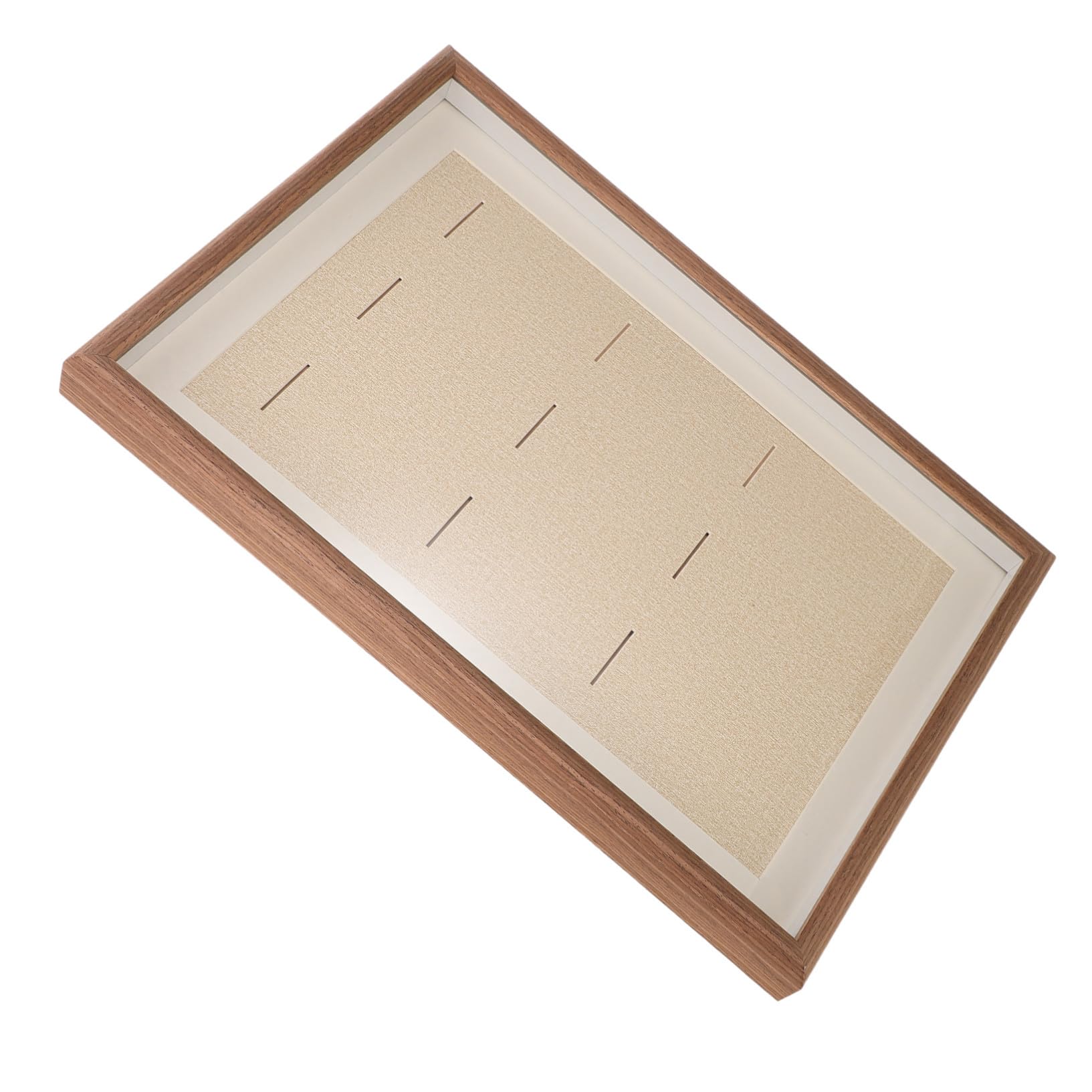 Marco de Medallas de Madera Marrón Café para Pared, Diseño Moderno