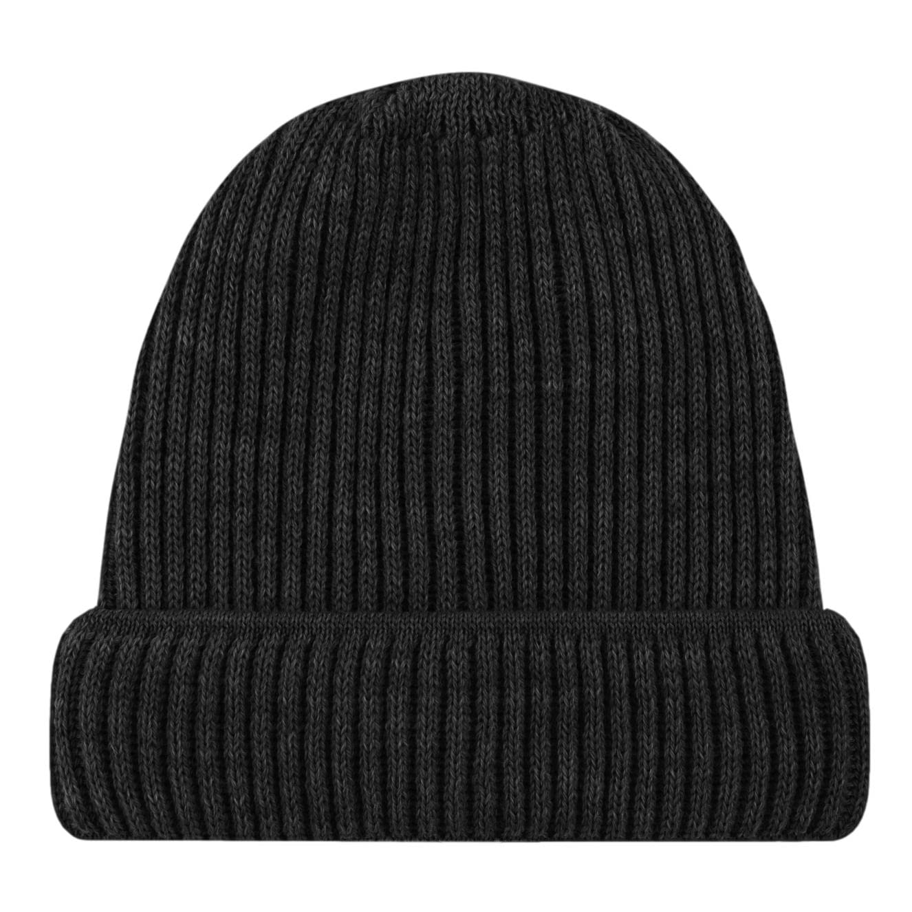 Strickmütze Rippstrick Merino Wolle
