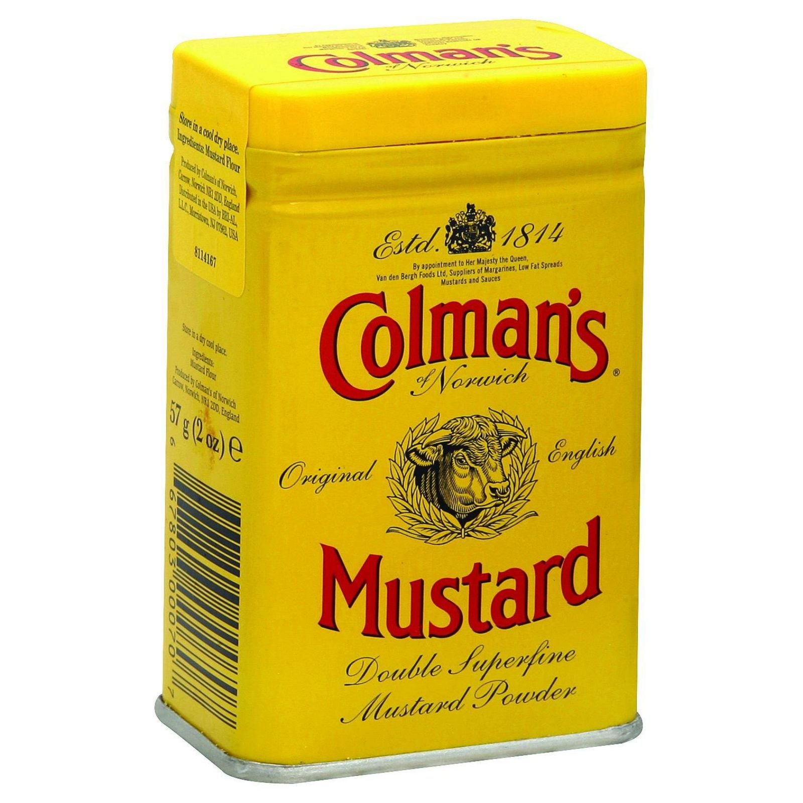Mostaza seca Colmans, 2 onzas - 12 por caja