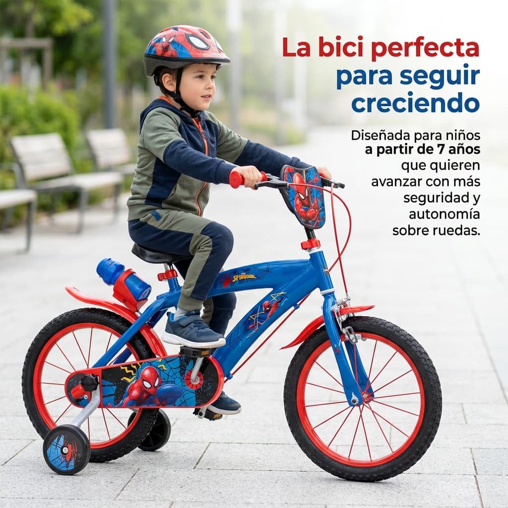 TOIMSA Bicicleta 16" Spiderman Huffy 5/8 Años