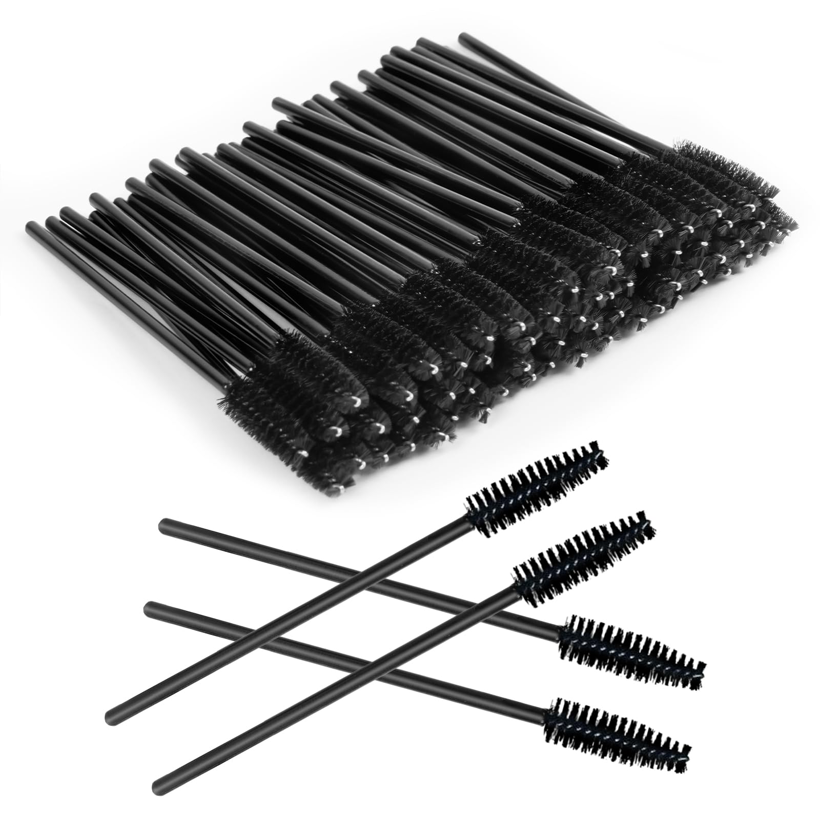LOPHE Cepillo de Pestañas Desechables 120 Piezas Cepillos de Cejas Brocha para Extensiones de Pestañas y Cejas