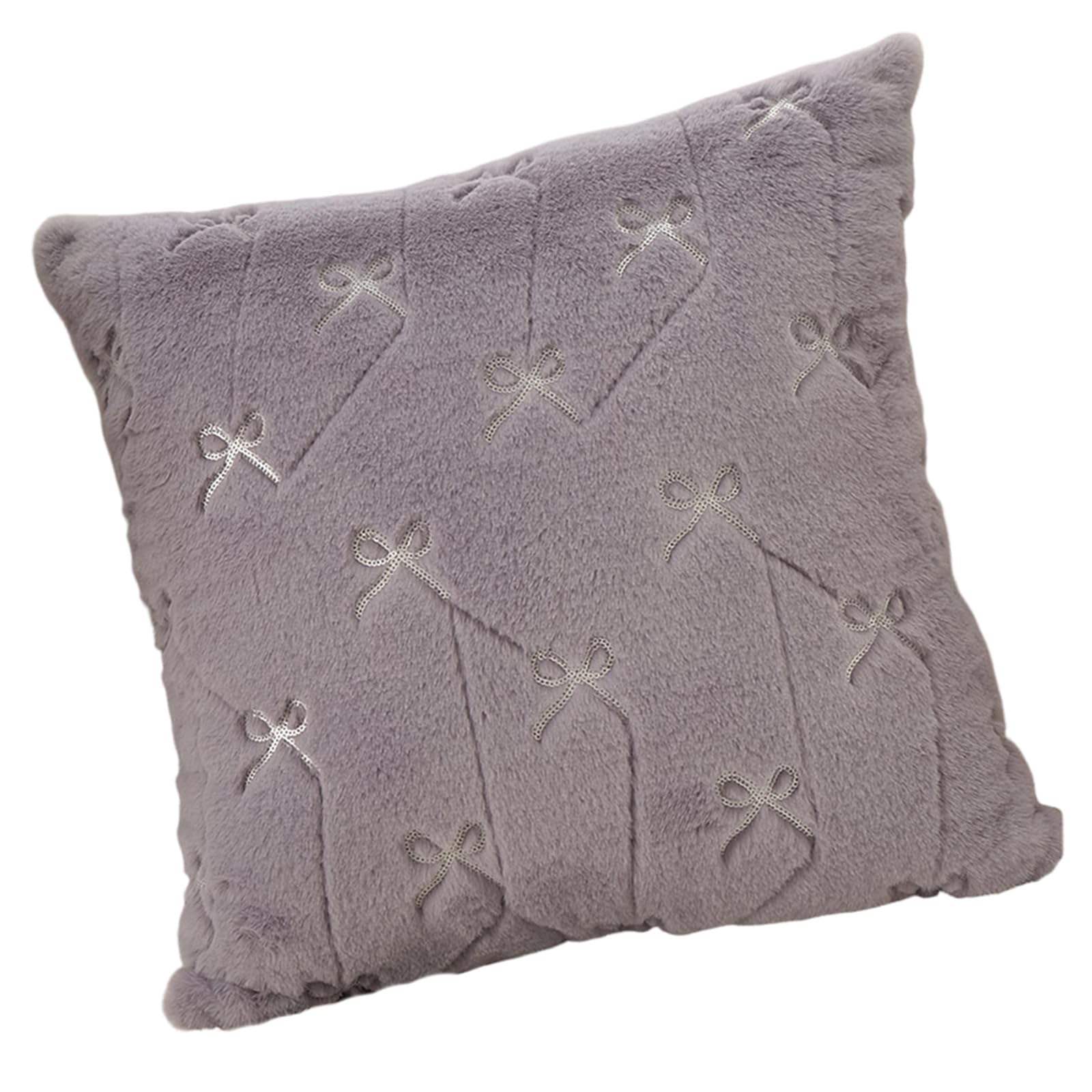 Jazuaiao Bowknot Pillowcase Wrinkle-Resistant Pet-Friendly Easy Care for Dorm Kids Room Accent Bowknot Pillowcase