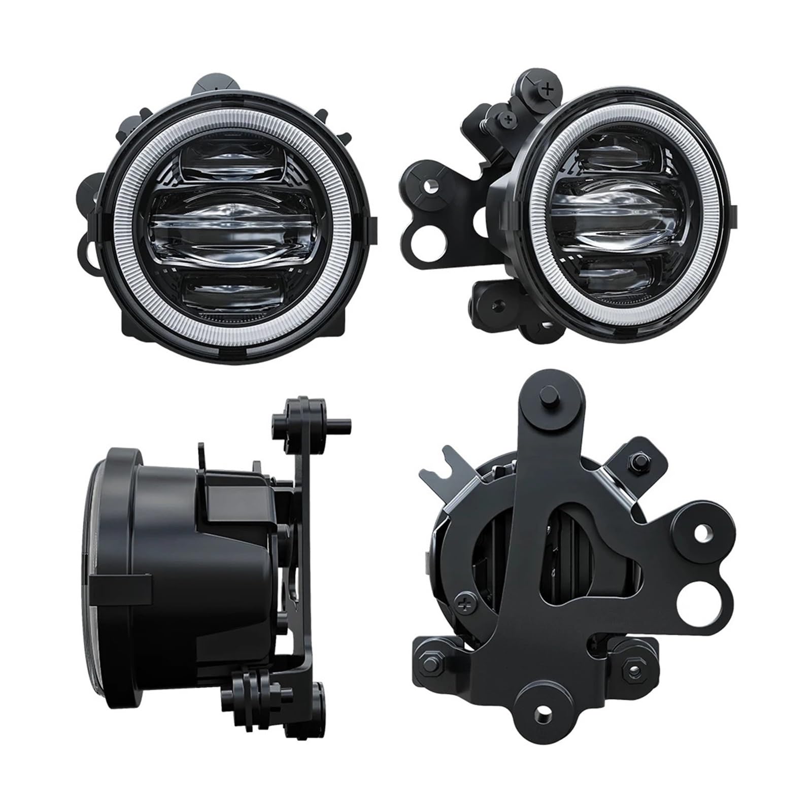 Światło Do Jazdy Motocykl Head Light DlaGoldwing 1800 GL1800 2001-2011 | Światło mijania DRL Przednie, środkowe, dolna osłona Wstawiane światła przeciwmgielne LED(Chrome)