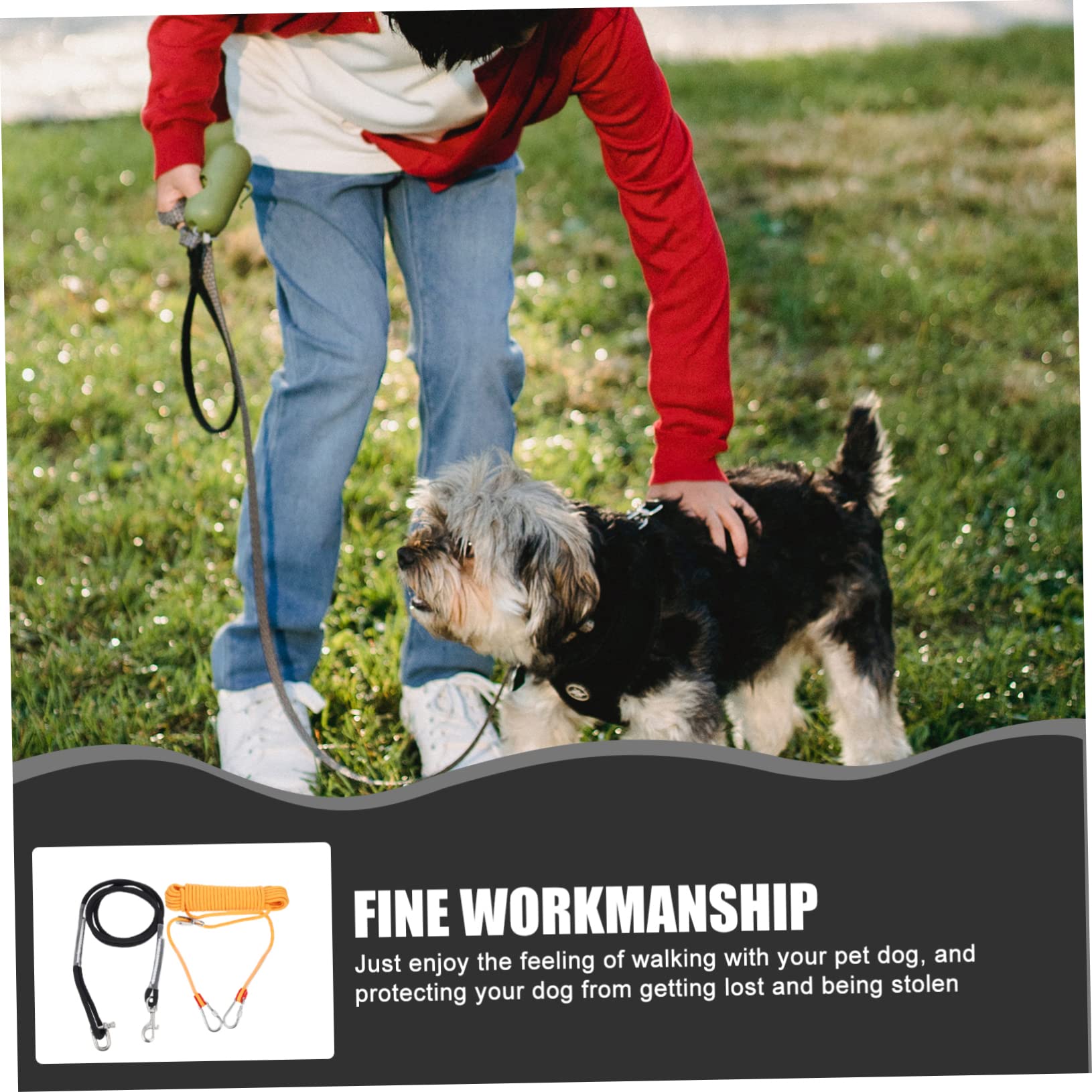 Toyvian Cables para Acampar Perros De Nylon Cadena De Amarre para Perros para Camping Al Aire Accesorio para Pasear Cachorros