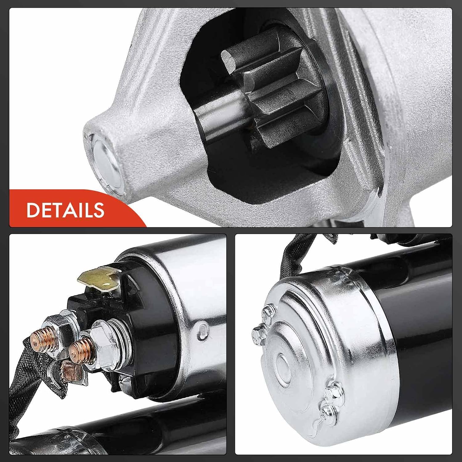A-Premium Starter Motor Compatible with Mitsubishi Montero 89-02, 3000GT 98-95 & Dodge Stealth 91-96 & Hyundai Sonata 90-94, V6 3.0L, 12V 1.2KW 8-Teeth CW, Replace# 36100-35010, M1T71381