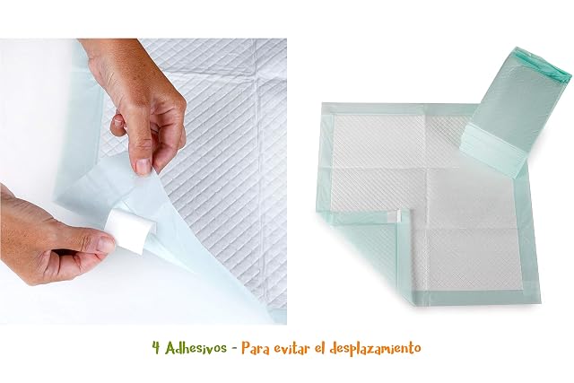 Foto 3 de 5 de Peppo and Pets empapadores Perros 100 Unidades 6 Capas Súper absorbentes 60 cm x 60 cm Secado rápido