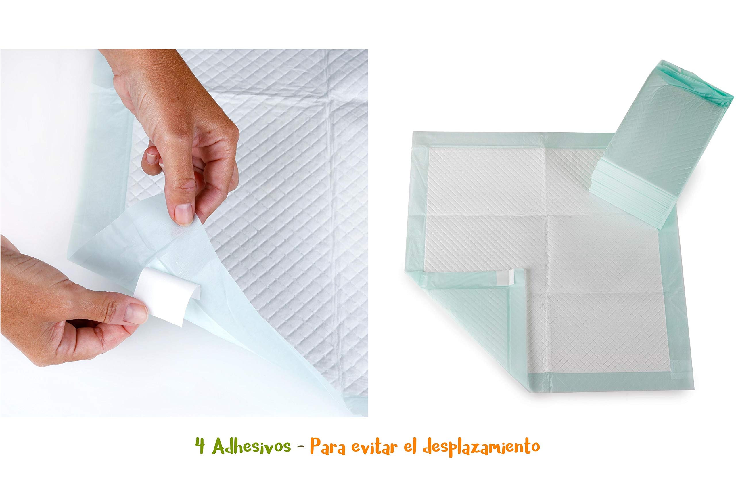 Peppo and Pets empapadores Perros 100 Unidades 6 Capas Súper absorbentes 60 cm x 60 cm Secado rápido