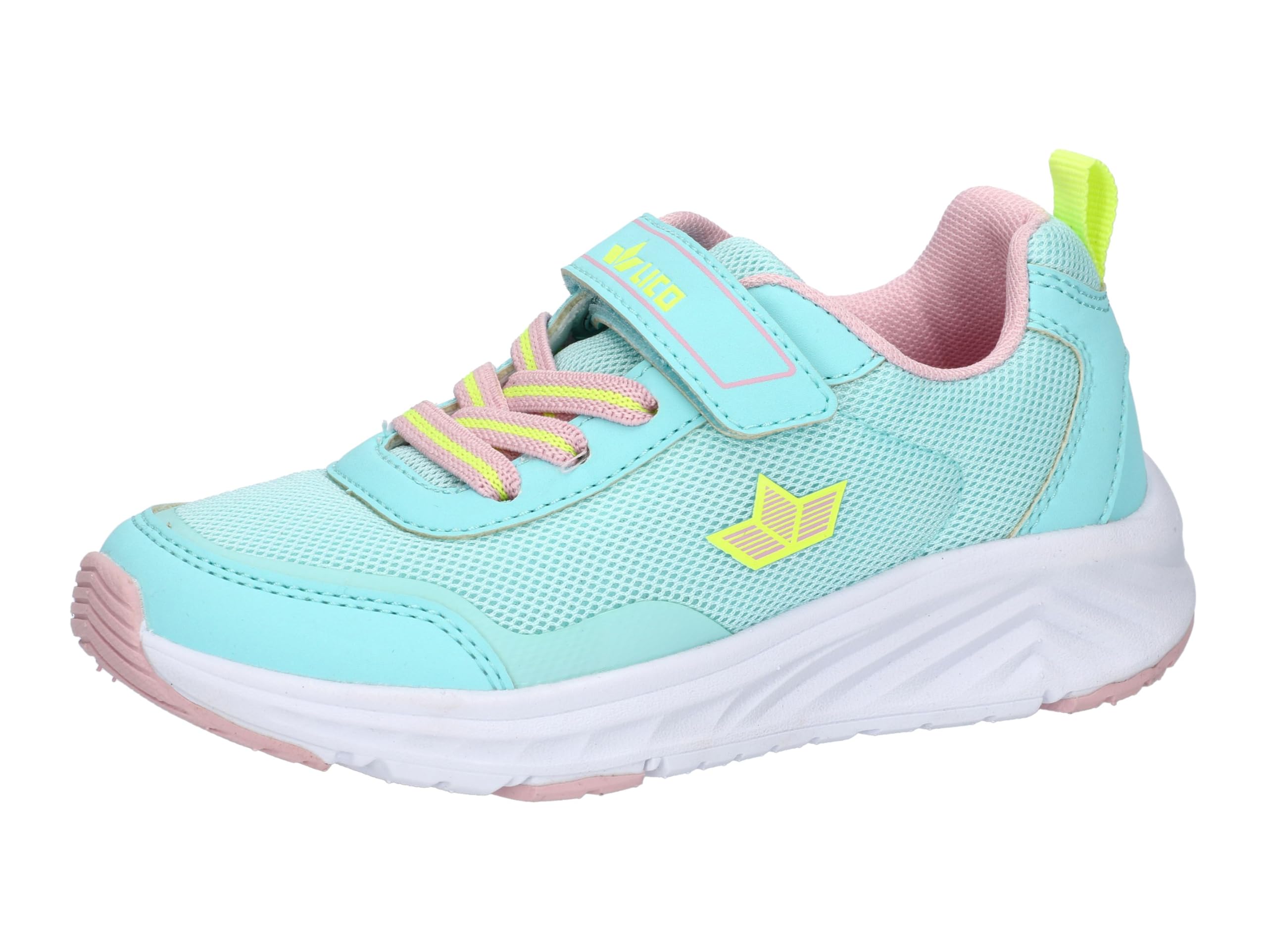 Lico Unisex Kid's Marin Vs Sneaker, Turquoise Pink Lemon, 40 EU