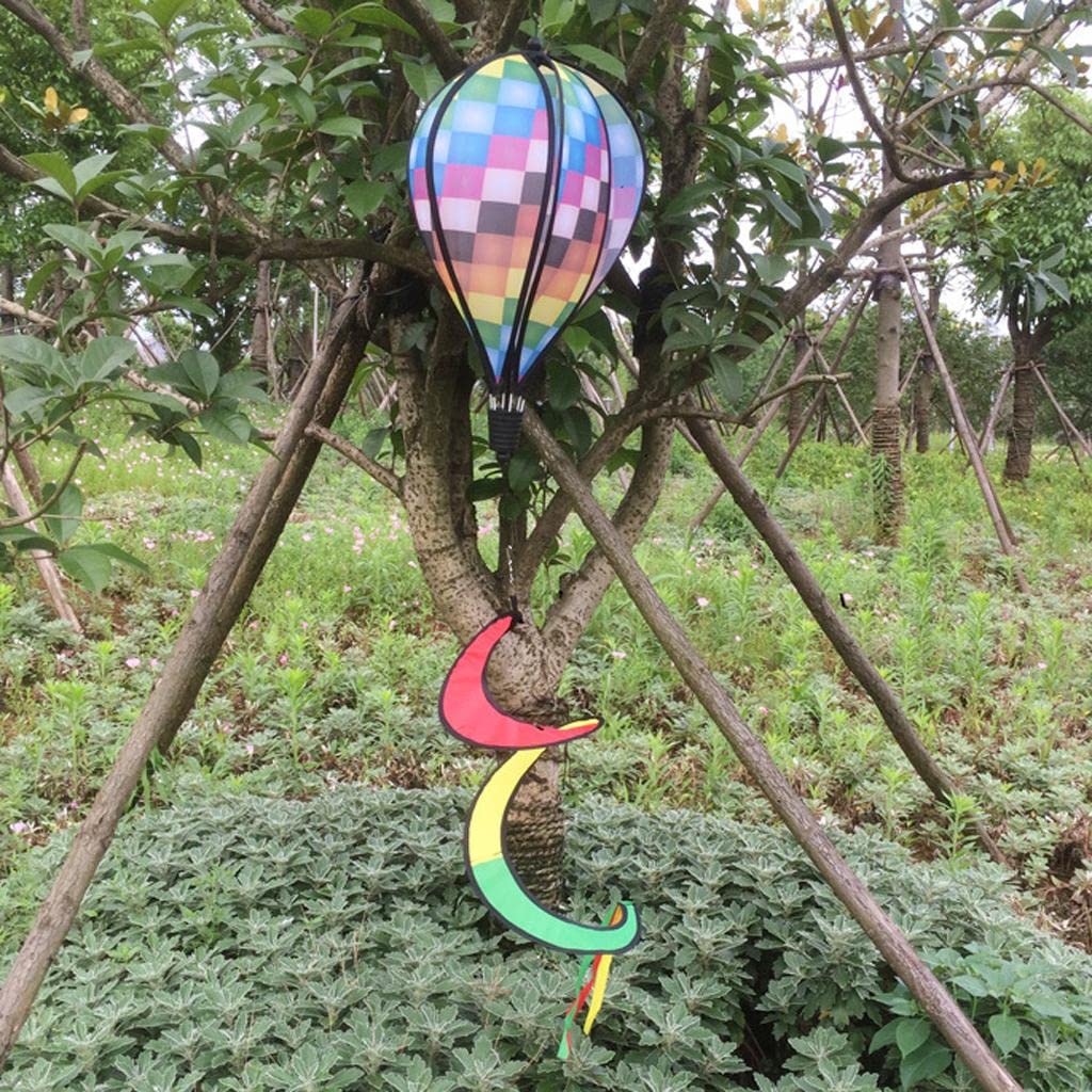 Enakshi (LABEL) Creations 55 Hot Air Balloon Wind windsocks Windmill Garden Yard Outdoor Toy Decor Windsock Striped for Sports Events CheckedToys & Hobbies|Outdoor Toys & Structures| Outdoor Toys