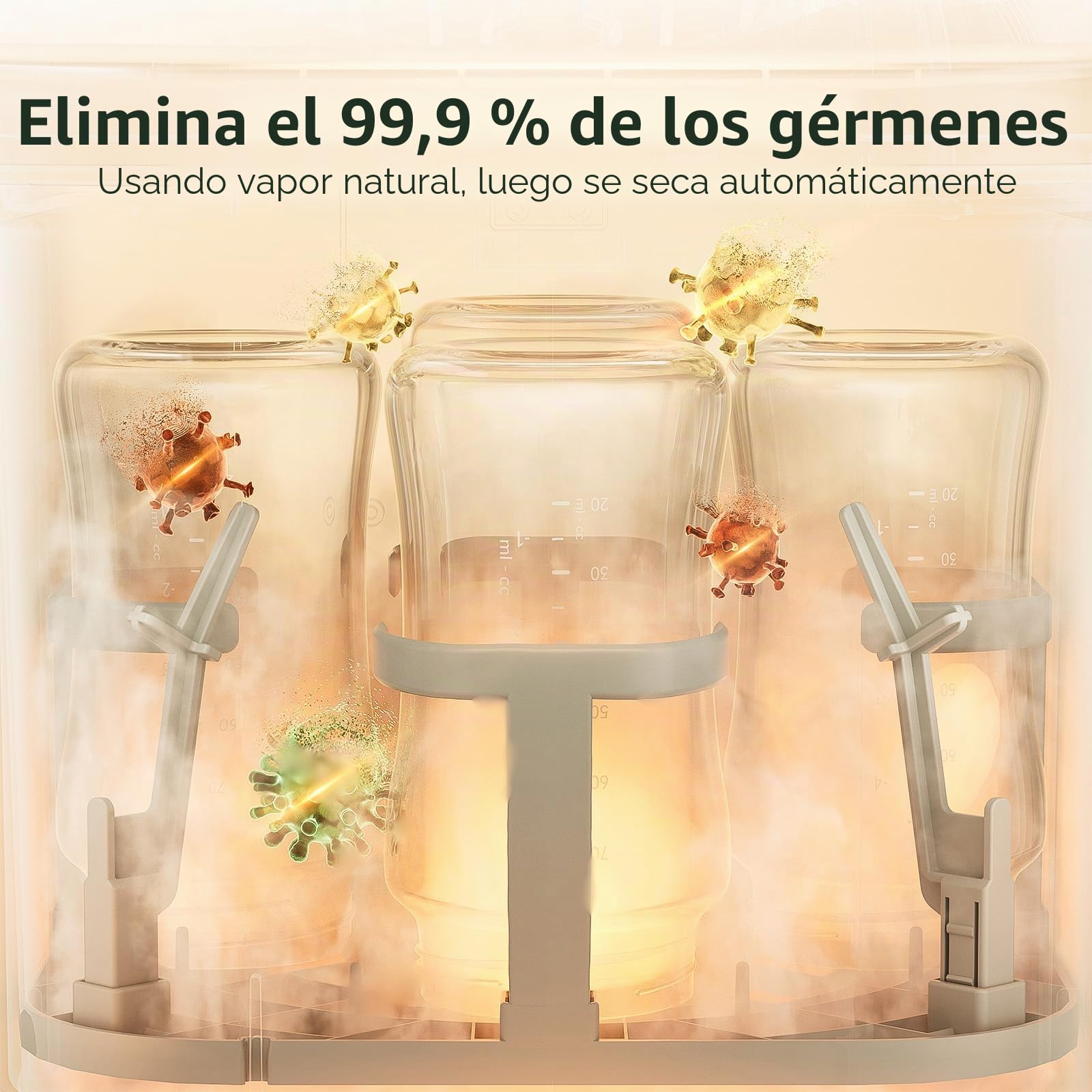 Momcozy KleanPal Pro - Lavadora, esterilizador y secadora de biberones, máquina de limpieza todo en uno para biberones, piezas de bomba y artículos esenciales para bebés, ahorra tiempo y cuidado sin