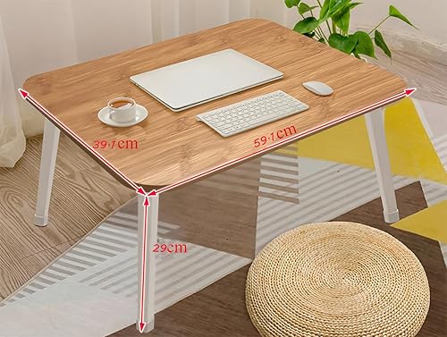 Miniatura 6 de LKBBC Mesa para laptop para cama, mesa de bandeja de cama para adultos y niños, soporte de computadora portátil plegable bajo, dibujo, lectura,
