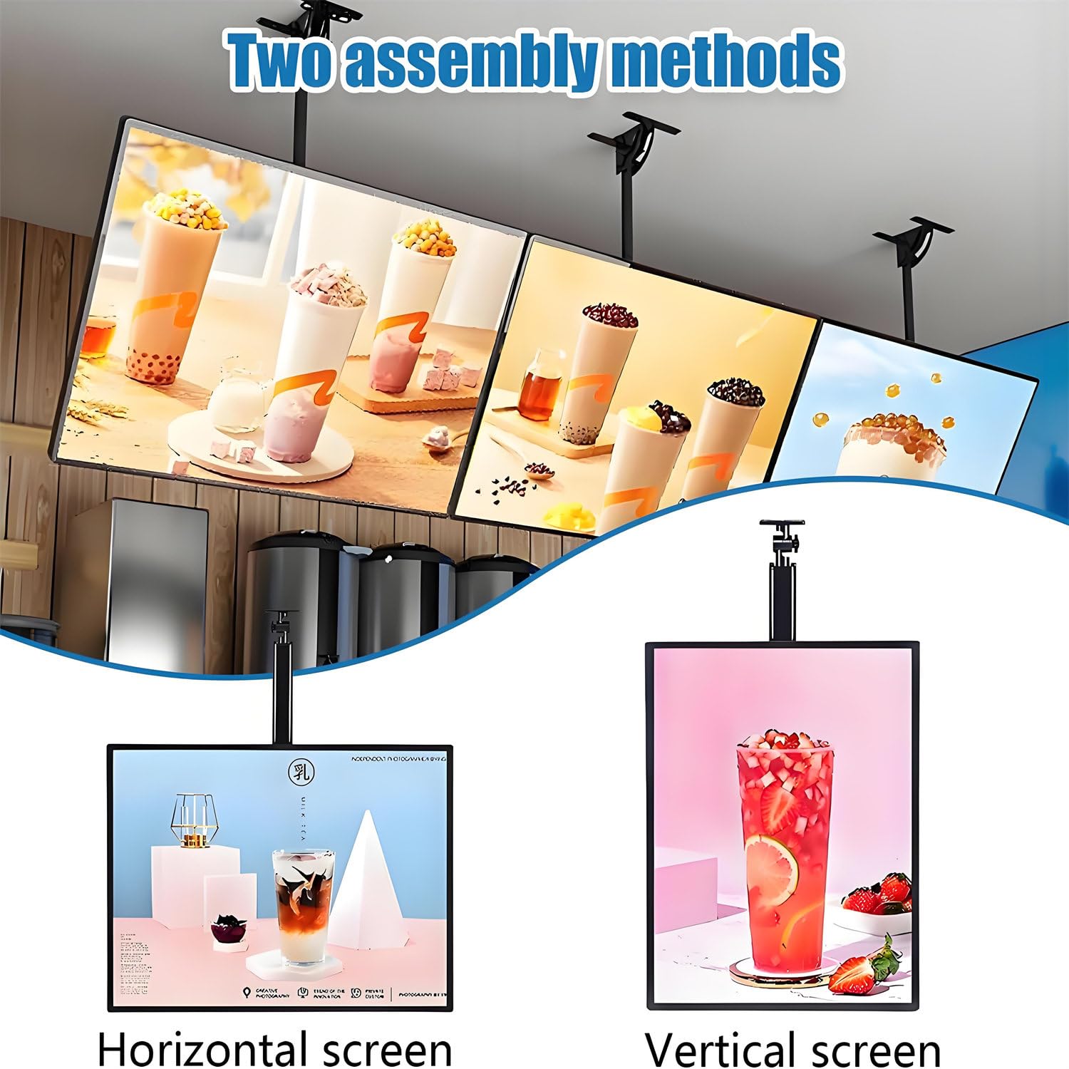 Tablero de menú retroiluminado LED, caja de luz ultrafina, a presión, valla publicitaria iluminada impermeable, exhibición montada en la pared para restaurantes, 30 x 40 cm