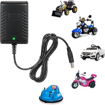 6V Battery Charger for Kids Ride On Toys car 6 Volt Battery Charger for Best Choice Products Hello Kitty SUV Kid Trax Toddler Quad Kidzone Bumper Car Electric Toys Charger