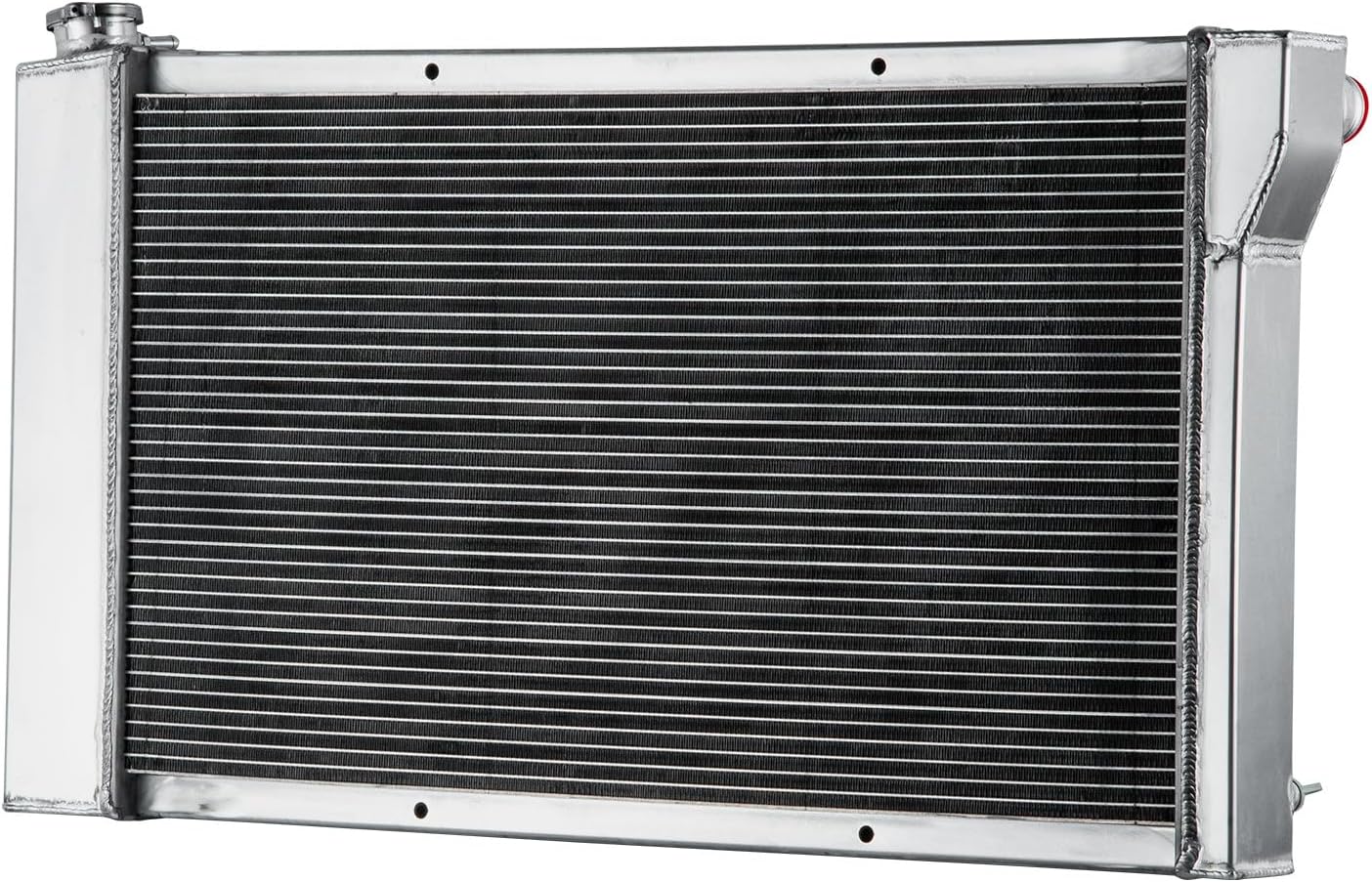 CC369 4 Row Core All Aluminium Radiator Compatible with Chevy/GMC C10 C20 C30 K10 K20 K30 Pickup 1967-1972 1968 69 70 71 (4 Row radiators)