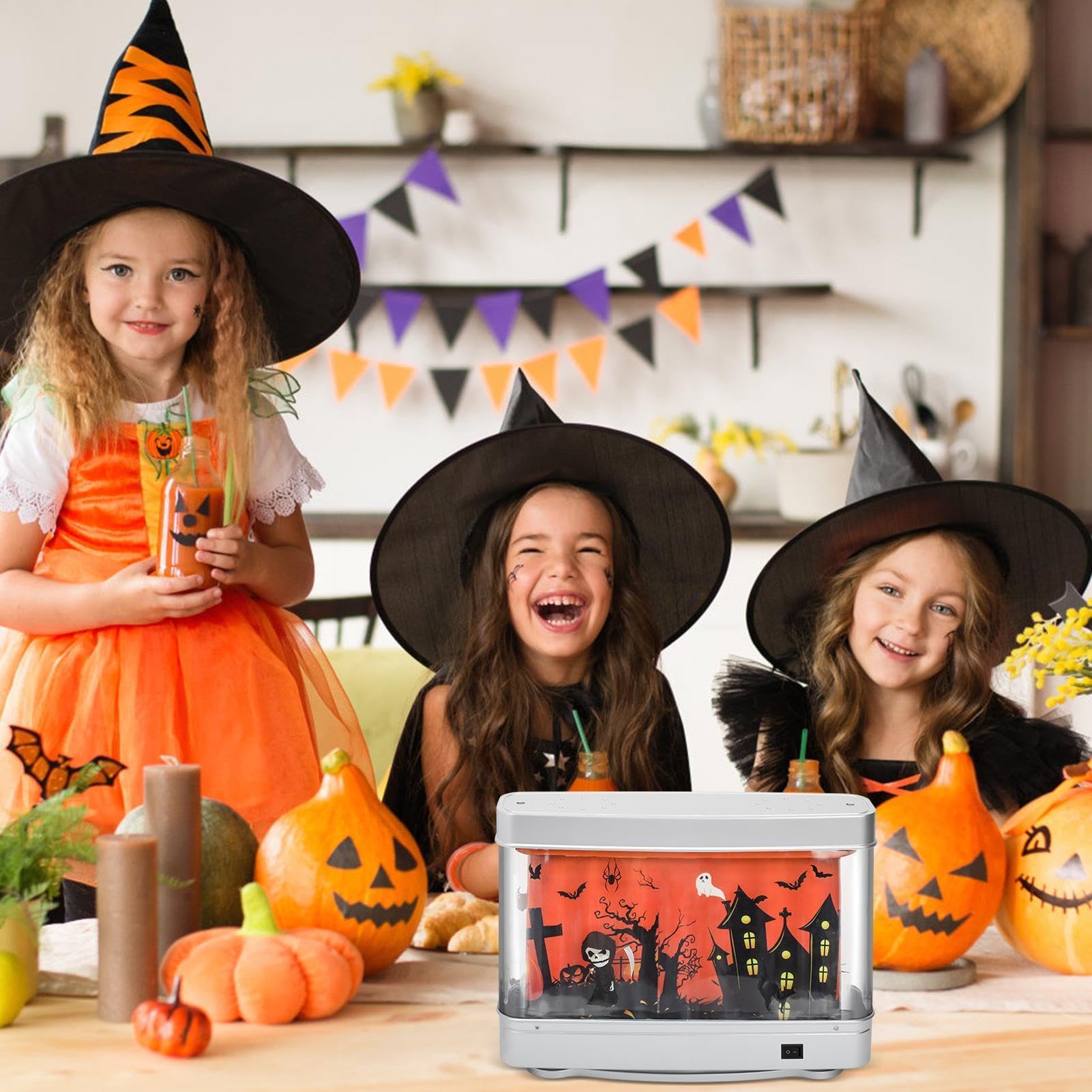 Halloween lampa do akwarium dekoracja LED sztuczne oświetlenie LED
