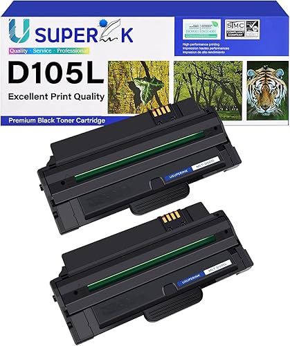 Cartucho de tóner de repuesto compatible para Samsung 105 MLT-D105L 105L MLTD105L Uso con impresora Samsung ML-2525 ML-2525W ML-2545 ML-1915