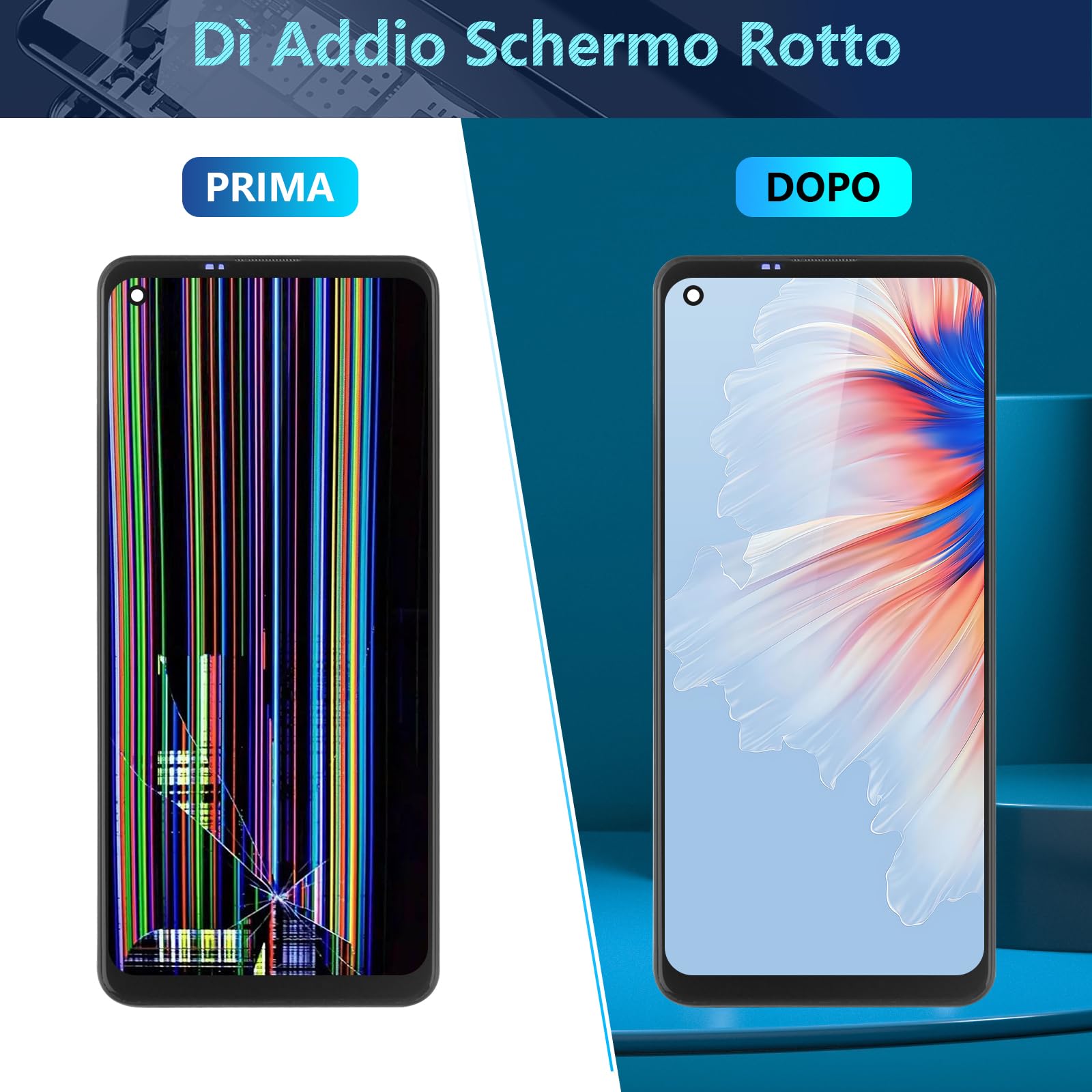 RongZy LCD Schermo per Samsung Galaxy A21s A217F di Ricambio Display Touch Screen Digitizer Parti di Riparazione per Galaxy A21s LCD Display con Strumenti(6.5",Nero con Cornice)