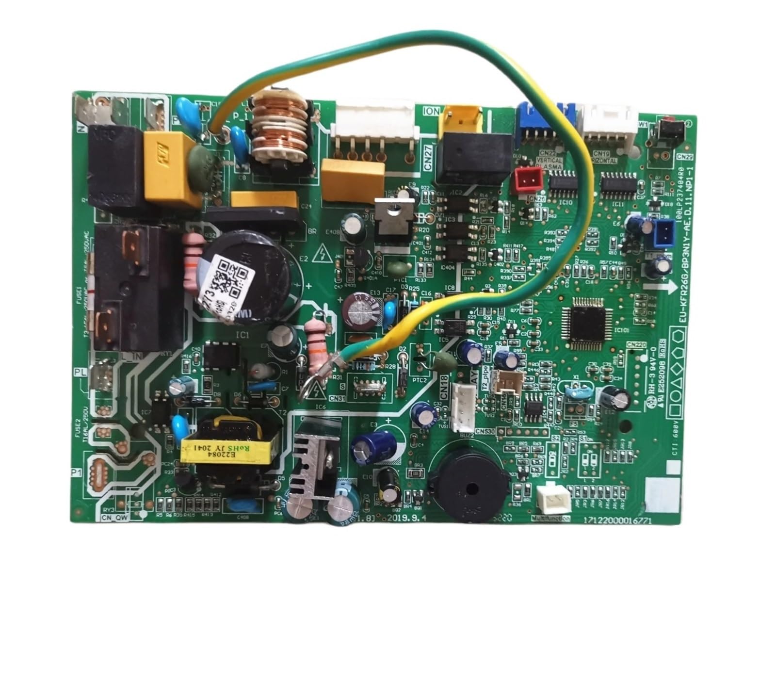 Pmnvbcytq B Board ，Compatible For Midea，Air Conditioner Indoor Unit Control Board Eu-Kfr26g/Bp3n1y-Ae.d.11.np1-1 Pcb 17122000016771(B Board)