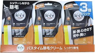 ヴィート メン Veet Men 沐浴时间 脱毛膏 彻底脱毛150克×3包 带海绵 男性用