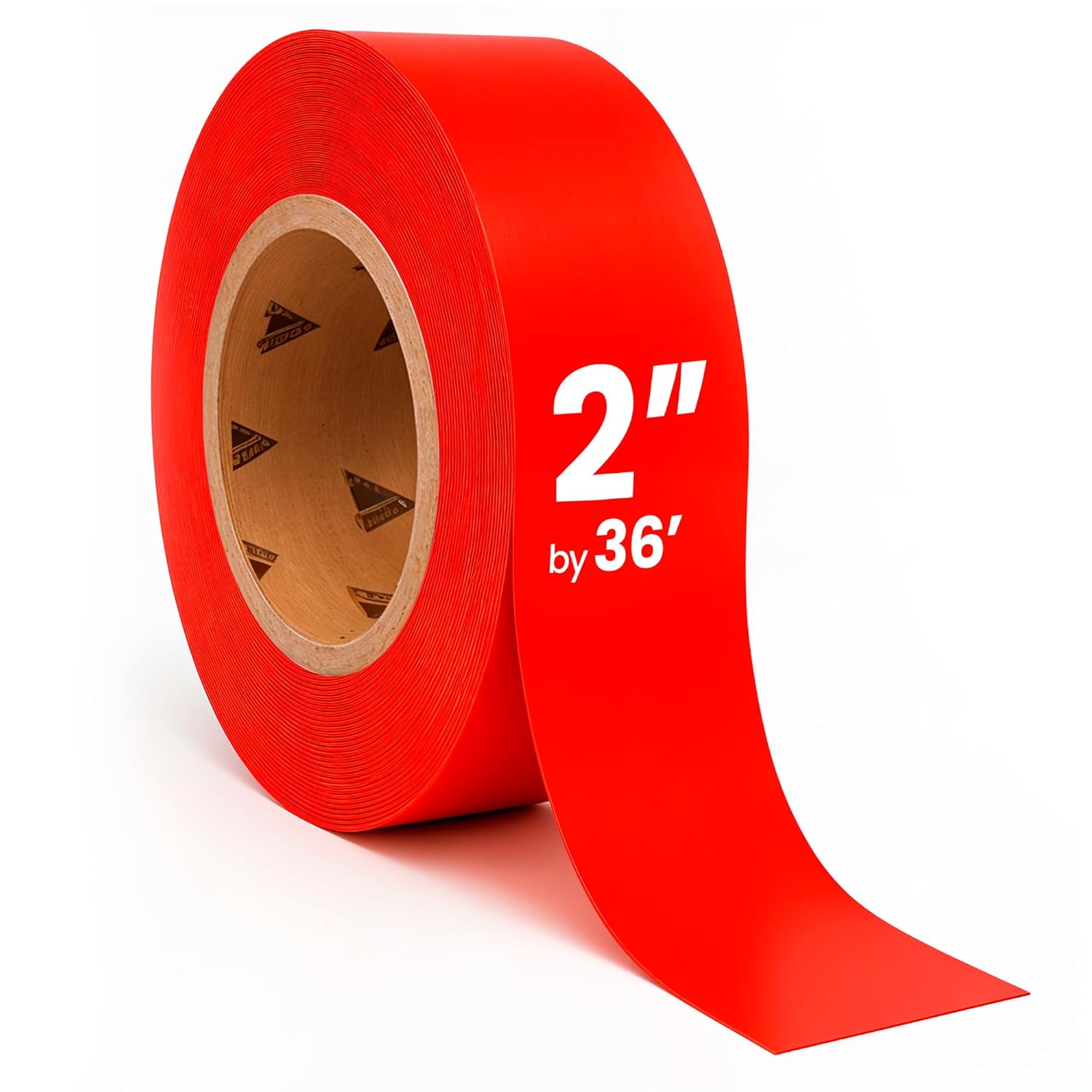 DuraMark EC700 Floor Marking Tape for Concrete and Pavement | Industrial Marking Tape for Warehouses | Long-Lasting | High Durability, Red, 2 Inches by 36 Feet