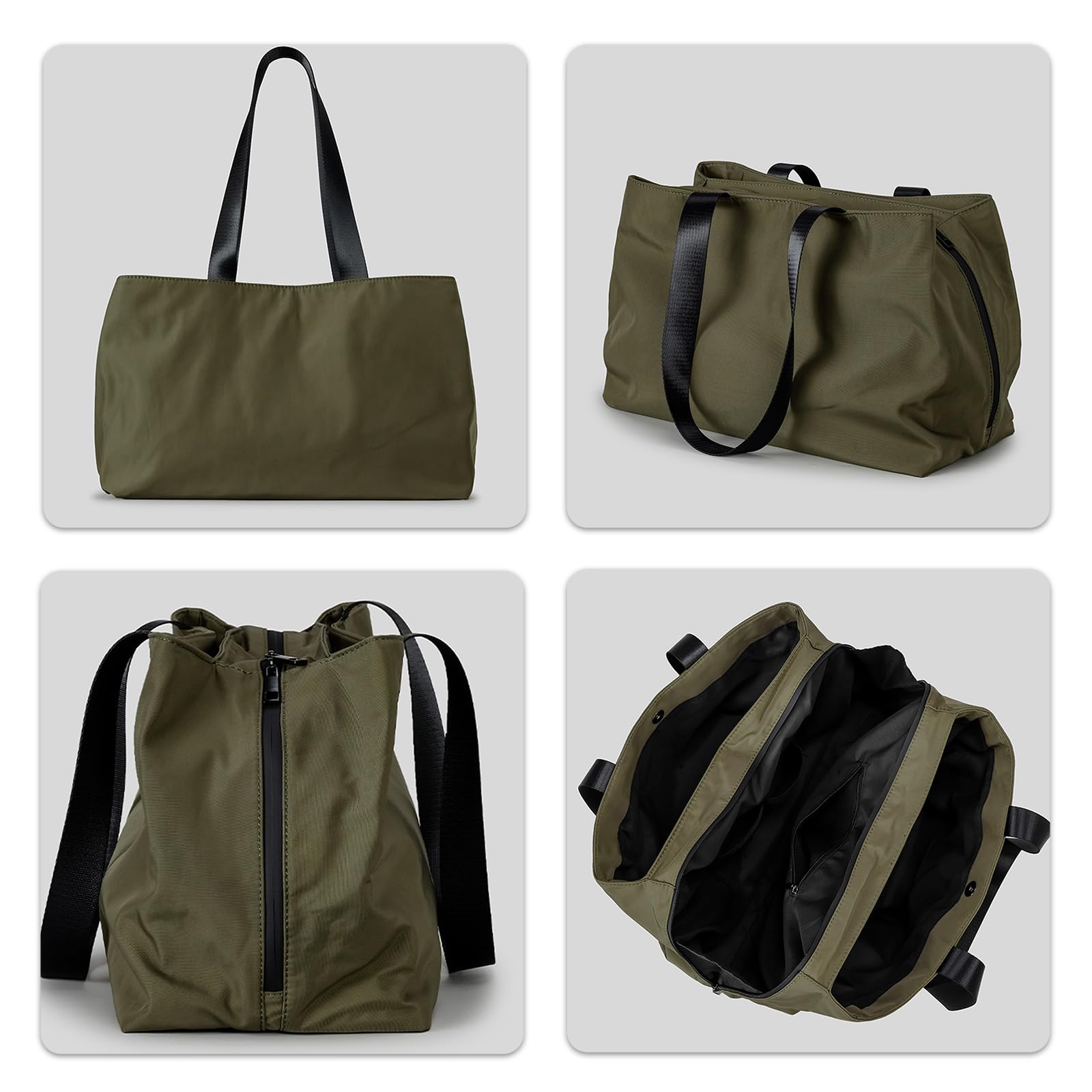 Pratica borsa a tracolla da viaggio in nylon sotto le ascelle con ampio spazio di archiviazione progettata per mamme impegnate e professionisti borsone da palestra