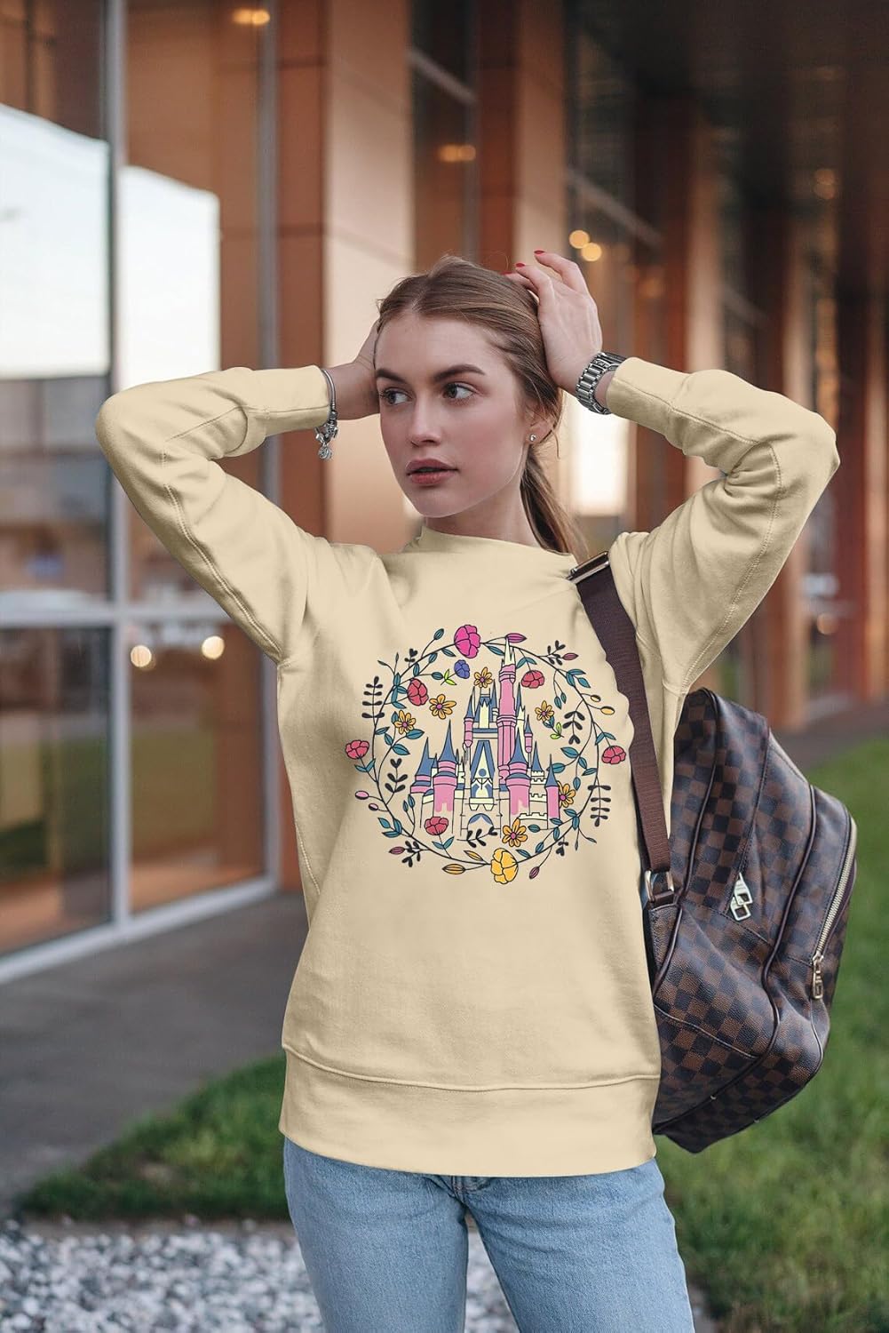 SFHFY Magic Kingdom Sweatshirt Women: Princess Sweater Lightweight Magical Castle Pullover Family Vacation Shirt Top - Image 5