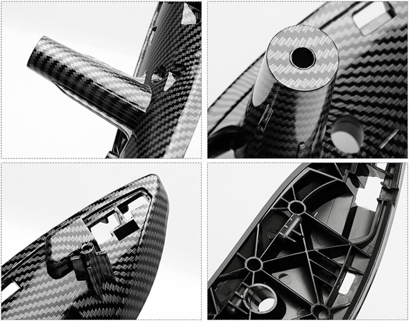 Grab Handles Carbon Fiber Pattern Car Inner Door Pull Handle Trim Cover Fit for BMW 3 4 Series F30 F31 F32 F33 F34 F35 F36 F80 F82 F83 2013-2018 Universal(Carbon Fiber-2PCS)