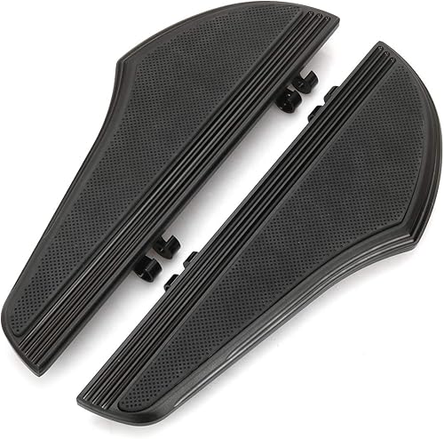 Miniatura 4 de Para Harley Defiance controlador negro Floorboards kits touring street electra glide fltr estribos flhx freno pedal cubre 1980-2018