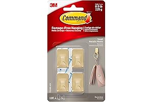 Damage-Free Command Hooks in Gleaming Bronze