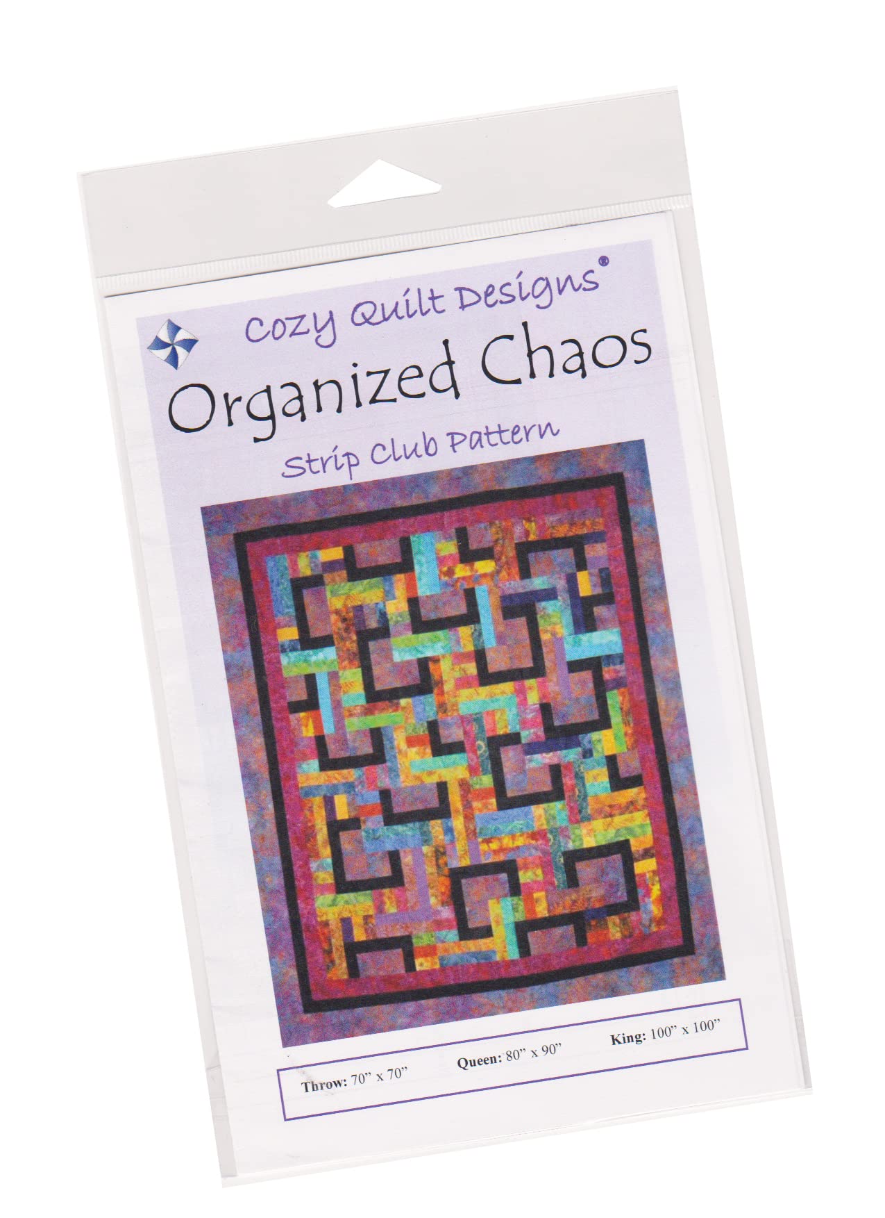 Kit De Couette Cozy Quilt Designs - Chaos Organisé, Taille Reine, Neuf