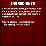 Purina ONE Classic Ground True Instinct Nourriture pour chien humide, Poulet & Canard - 368 g Can (12 Boîte)