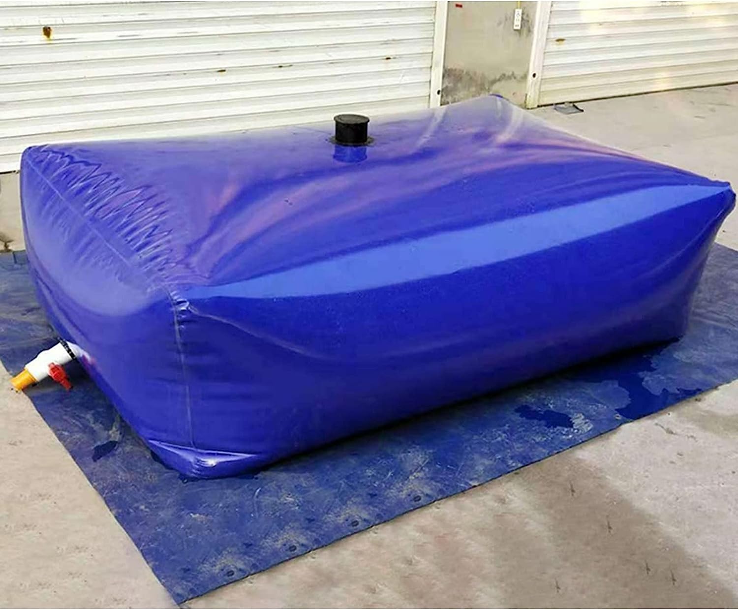 AviiSo Contenitori Pieghevoli per Acqua Cantiere Serbatoio Portatile di stoccaggio dell'Acqua Blu, Scatole d'Acqua in PVC per Gli irrigatori agricoli all'aperto, 29 Gallon - 2113 Gallon (Size : 2.5x1