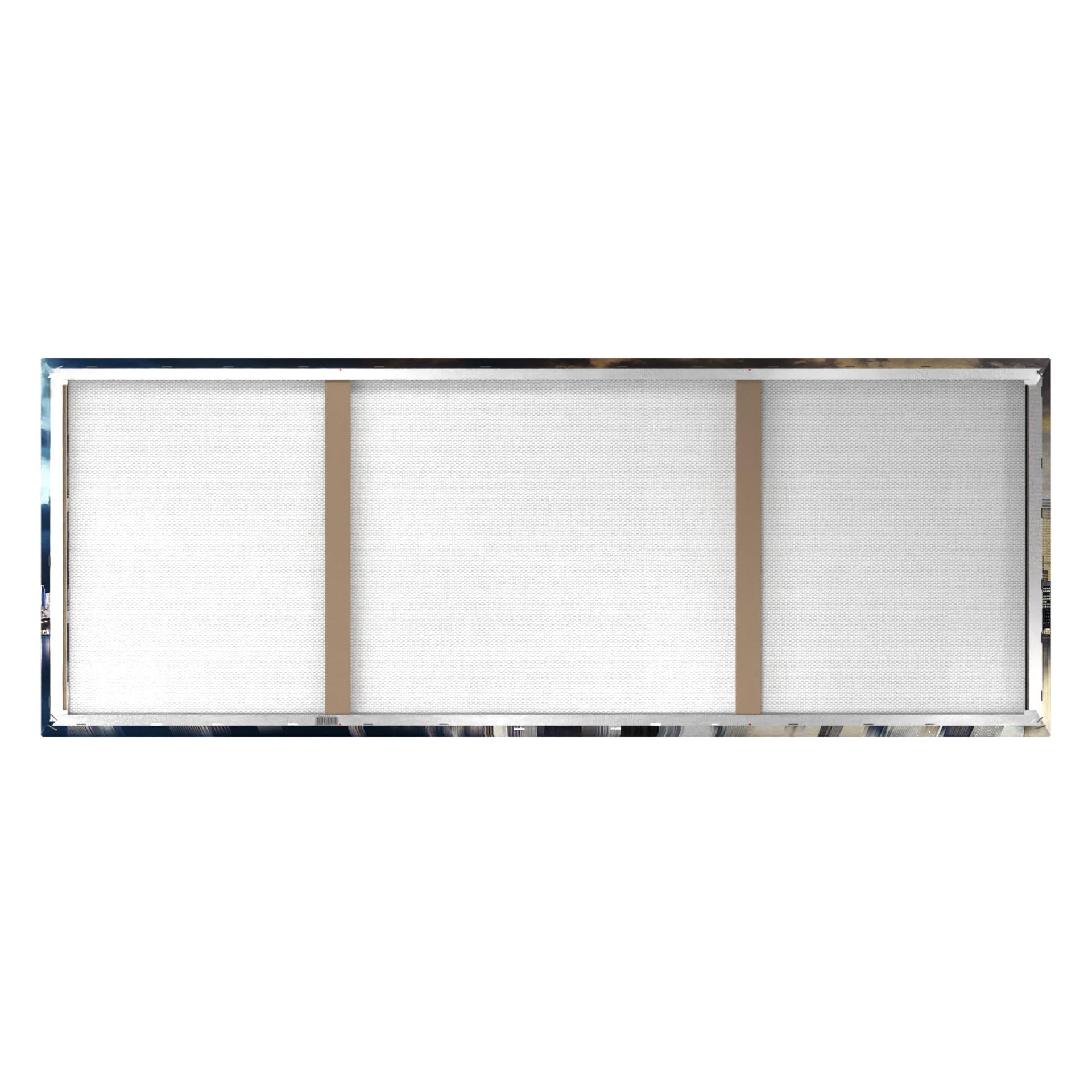 STYLER Obraz na płótnie Golden City 60 x 150 cm I obraz ścienny miasto Skyline ciemne chmury I obrazy salon płótno I dekoracja ścienna dom druk artystyczny I obrazy miasta I różne motywy i rozmiary