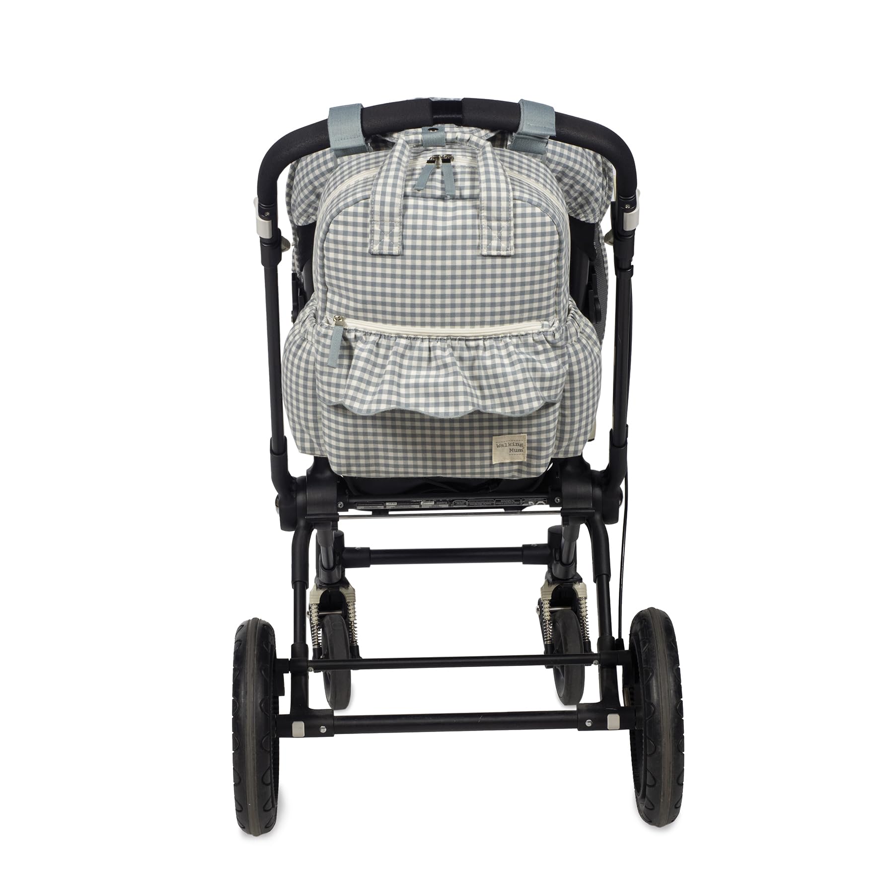 Walking Mum Mochila canastilla Praliné (Vichy Matcha)