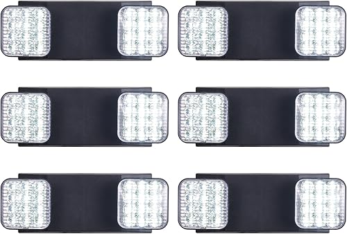 Miniatura 8 de Luces de emergencia con batería de respaldo, accesorios de iluminación de emergencia comerciales LED de dos cabezales ajustables, certificado UL