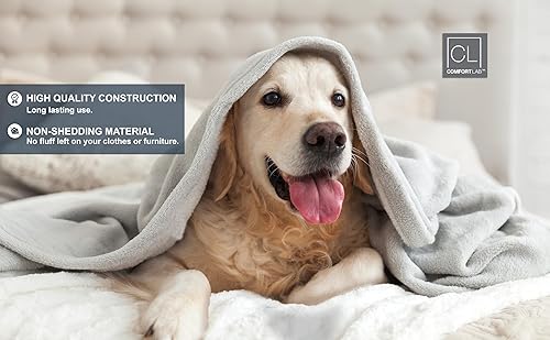 Miniatura 4 de Comfort Lab Manta de cama de franela de felpa, suave, ligera, manta de vellón para sofá, cama y decoración del hogar, manta de cama de forro polar